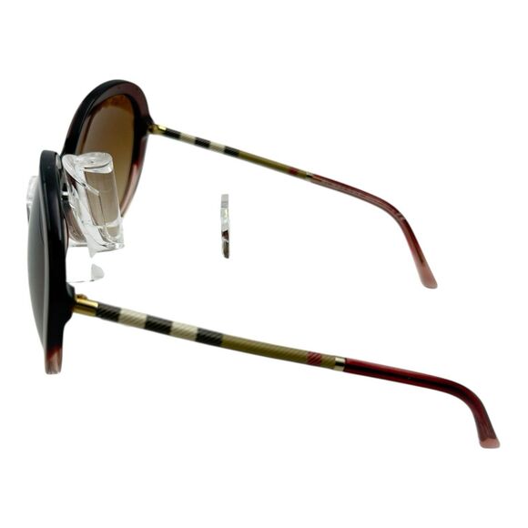 BURBERRY B4239 QF HERITAGE Check Havana Brown Frame Sunglasses 57 19 140**ITALY - Picture 7 of 10